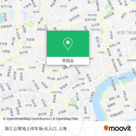 新汇公寓地上停车场-出入口地图