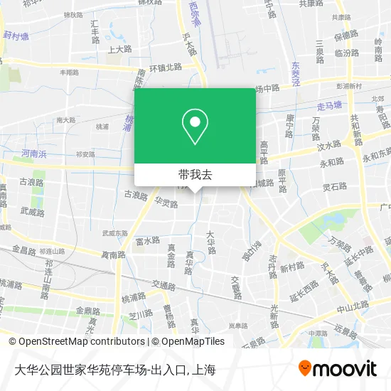 大华公园世家华苑停车场-出入口地图