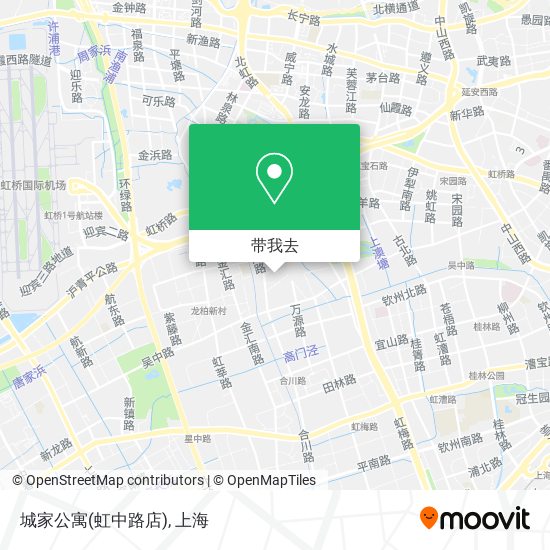 城家公寓(虹中路店)地图