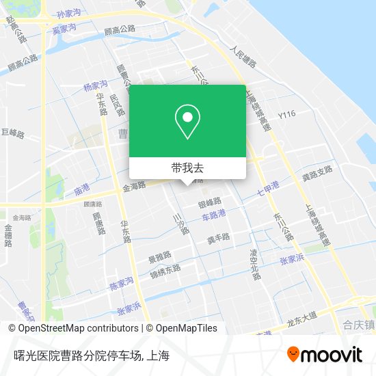 曙光医院曹路分院停车场地图