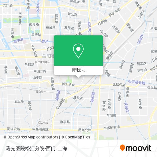 曙光医院松江分院-西门地图