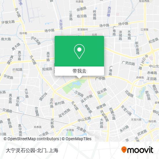 大宁灵石公园-北门地图