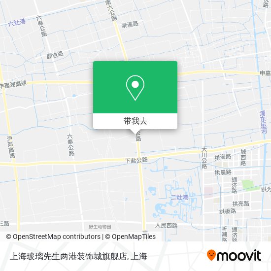 上海玻璃先生两港装饰城旗舰店地图