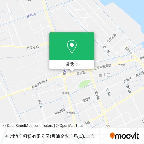 神州汽车租赁有限公司(月浦金悦广场点)地图