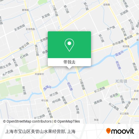 上海市宝山区美管山水果经营部地图