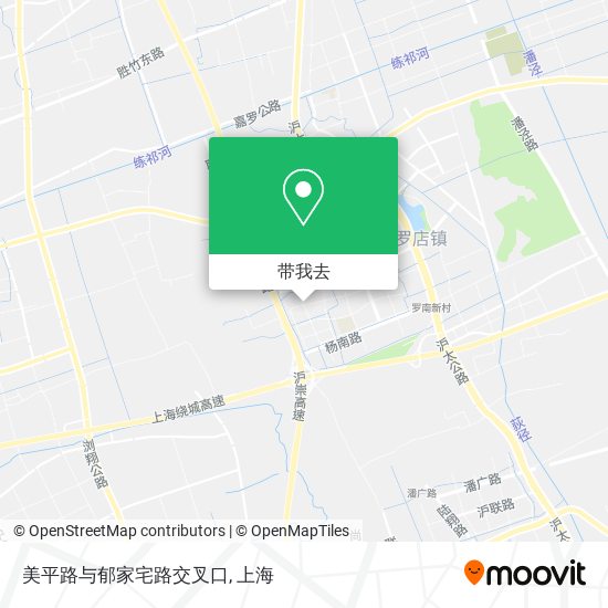 美平路与郁家宅路交叉口地图