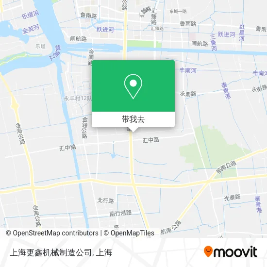 上海更鑫机械制造公司地图