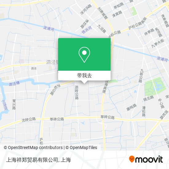 上海祥郑贸易有限公司地图