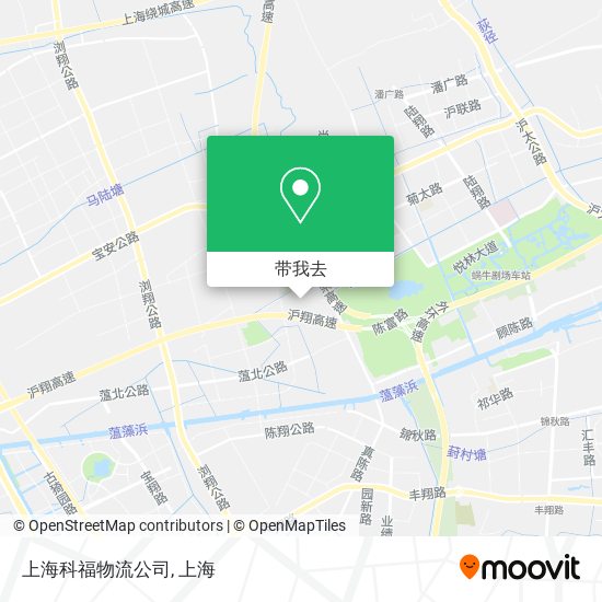 上海科福物流公司地图