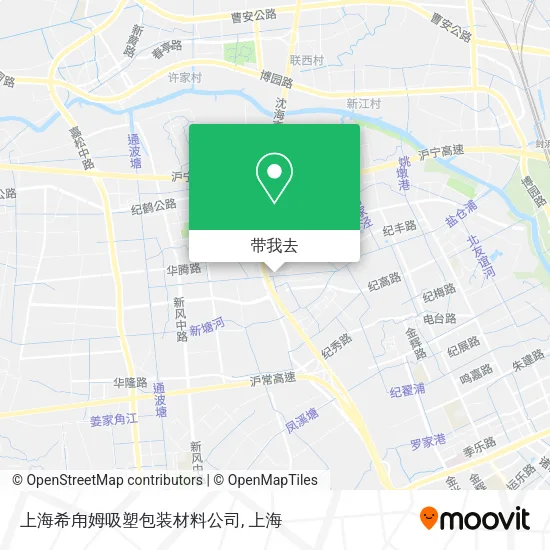 上海希甪姆吸塑包装材料公司地图