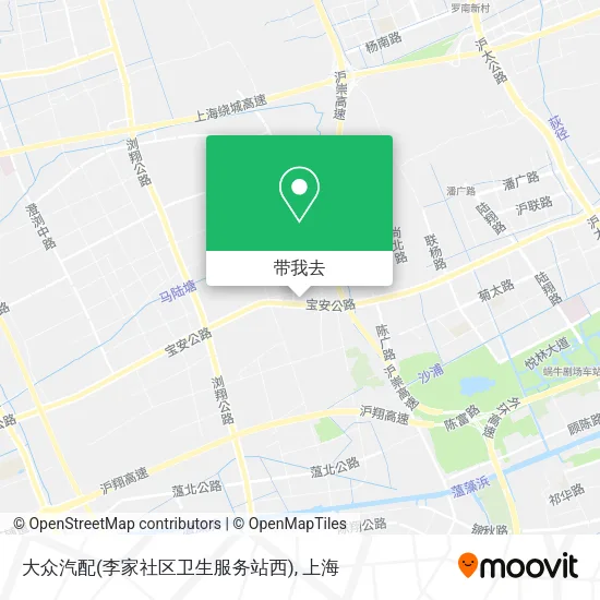 大众汽配(李家社区卫生服务站西)地图
