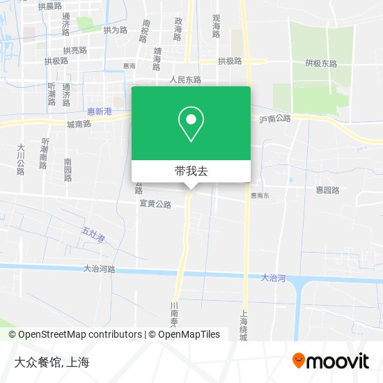 大众餐馆地图