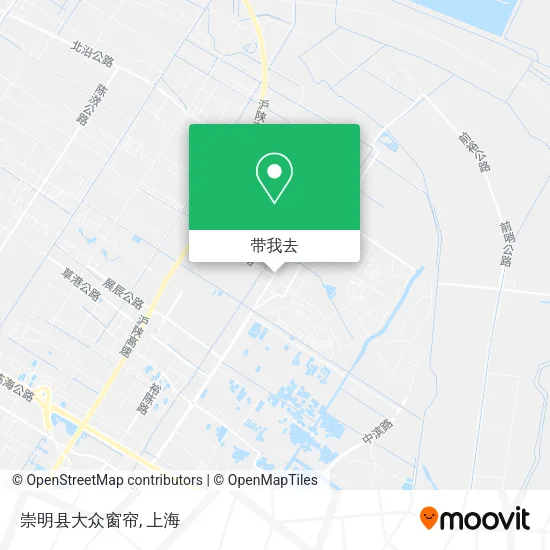 崇明县大众窗帘地图
