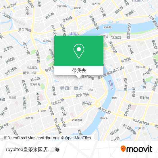 royaltea皇茶豫园店地图