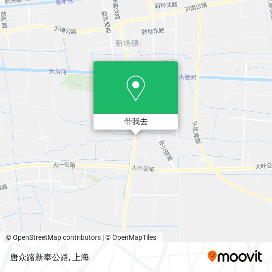 唐众路新奉公路地图
