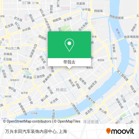 万兴丰田汽车装饰内容中心地图