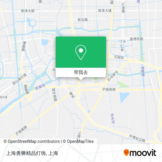 上海勇狮精品灯饰地图