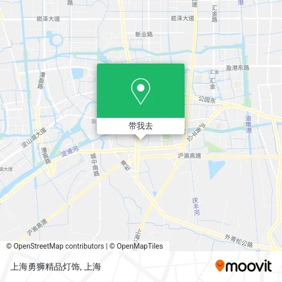 上海勇狮精品灯饰地图
