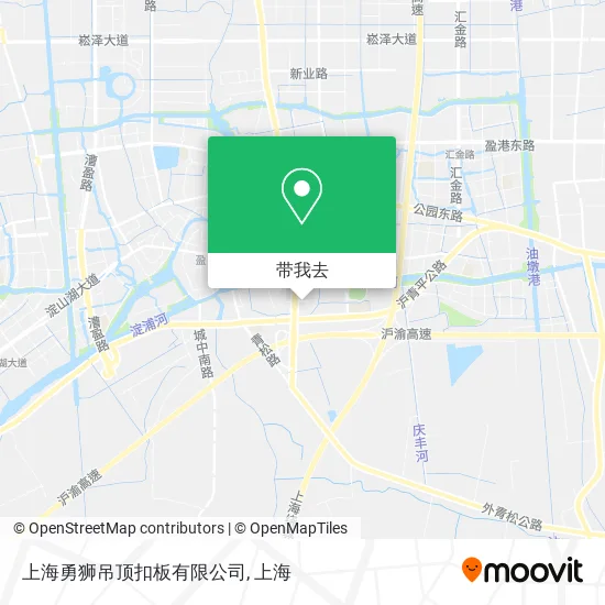 上海勇狮吊顶扣板有限公司地图