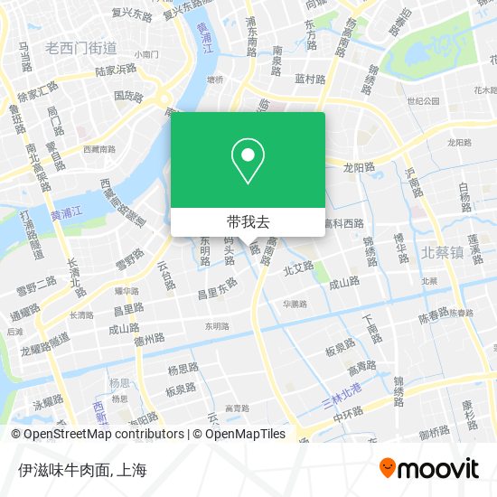 伊滋味牛肉面地图