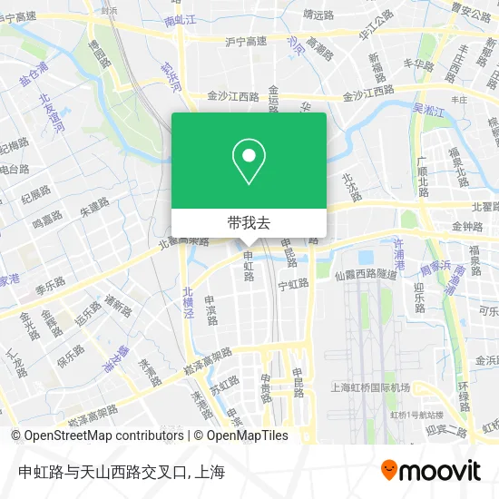 申虹路与天山西路交叉口地图