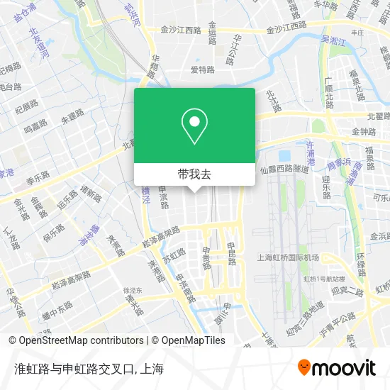 淮虹路与申虹路交叉口地图