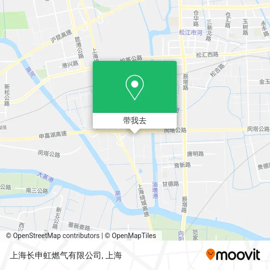 上海长申虹燃气有限公司地图