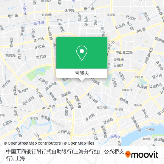 中国工商银行附行式自助银行(上海分行虹口公兴桥支行)地图