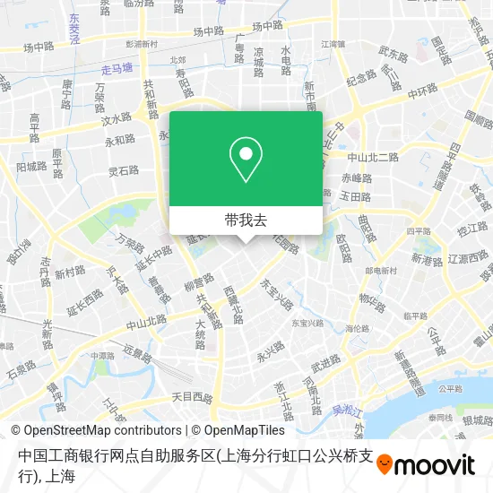 中国工商银行网点自助服务区(上海分行虹口公兴桥支行)地图