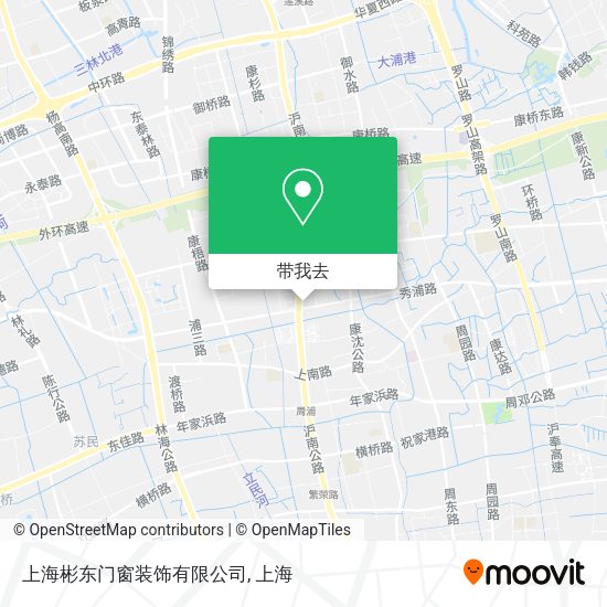 上海彬东门窗装饰有限公司地图
