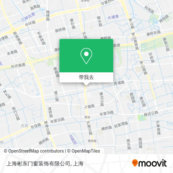 上海彬东门窗装饰有限公司地图