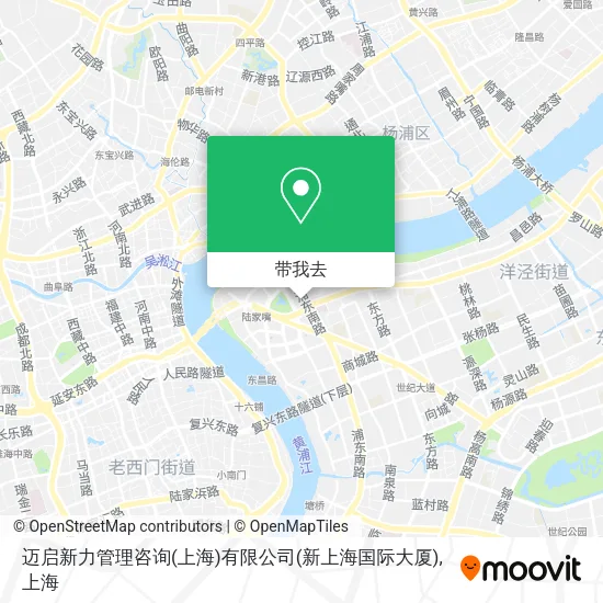 迈启新力管理咨询(上海)有限公司(新上海国际大厦)地图