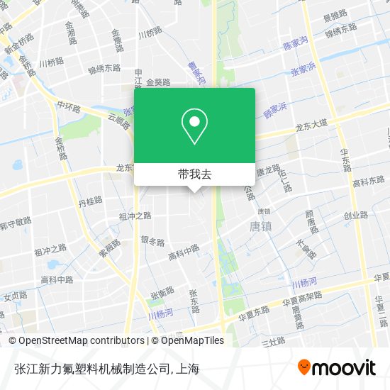 张江新力氟塑料机械制造公司地图