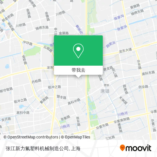 张江新力氟塑料机械制造公司地图