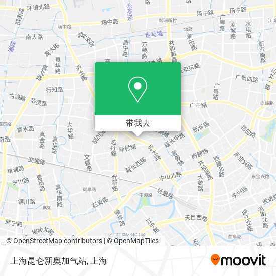 上海昆仑新奥加气站地图
