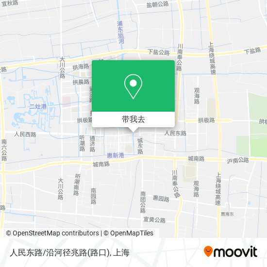 人民东路/沿河径兆路(路口)地图