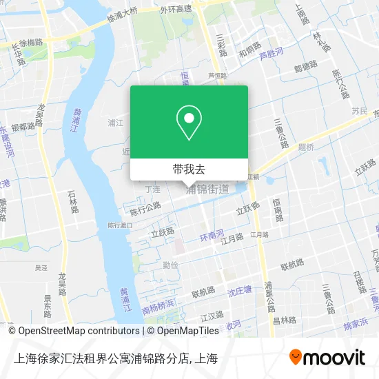 上海徐家汇法租界公寓浦锦路分店地图