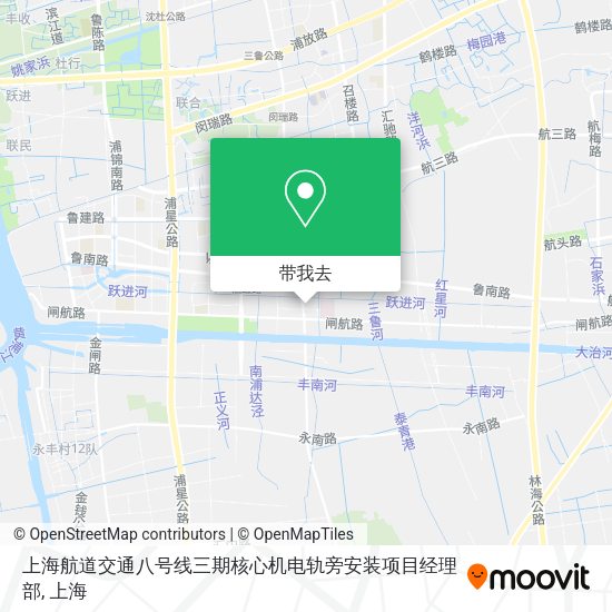 上海航道交通八号线三期核心机电轨旁安装项目经理部地图