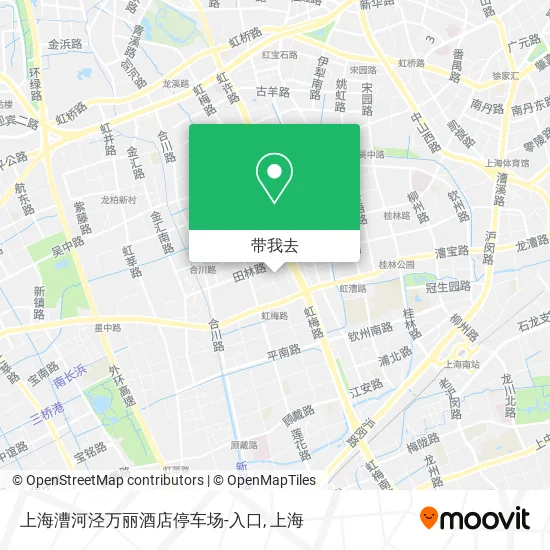 上海漕河泾万丽酒店停车场-入口地图