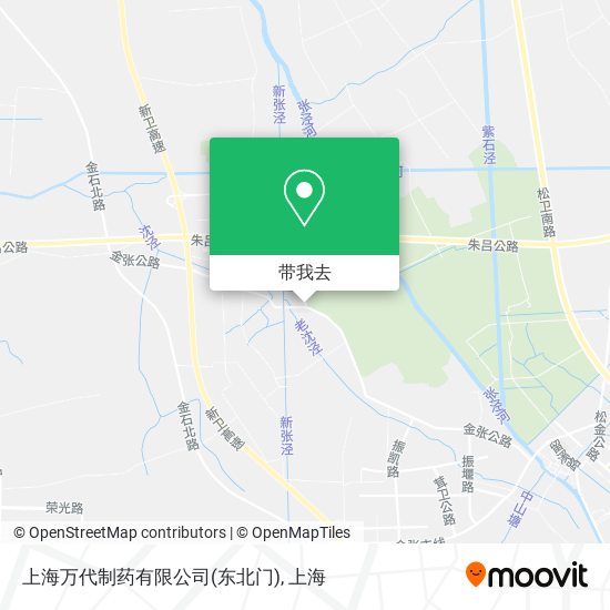 上海万代制药有限公司(东北门)地图