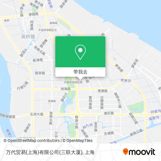 万代贸易(上海)有限公司(三联大厦)地图