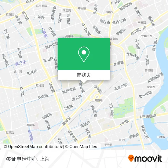 签证申请中心地图