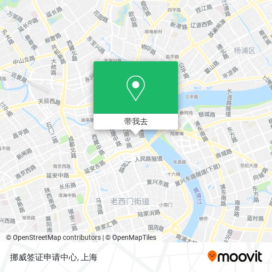 挪威签证申请中心地图