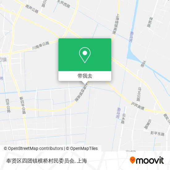 奉贤区四团镇横桥村民委员会地图