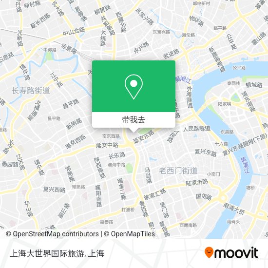 上海大世界国际旅游地图