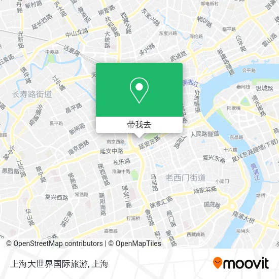 上海大世界国际旅游地图