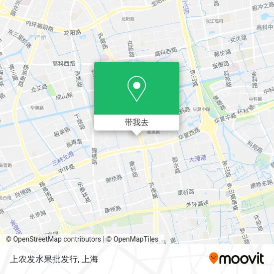 上农发水果批发行地图