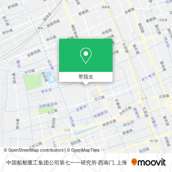 中国船舶重工集团公司第七一一研究所-西南门地图