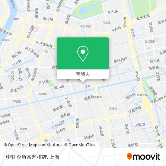 中轩会所茶艺棋牌地图