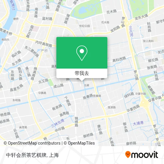 中轩会所茶艺棋牌地图